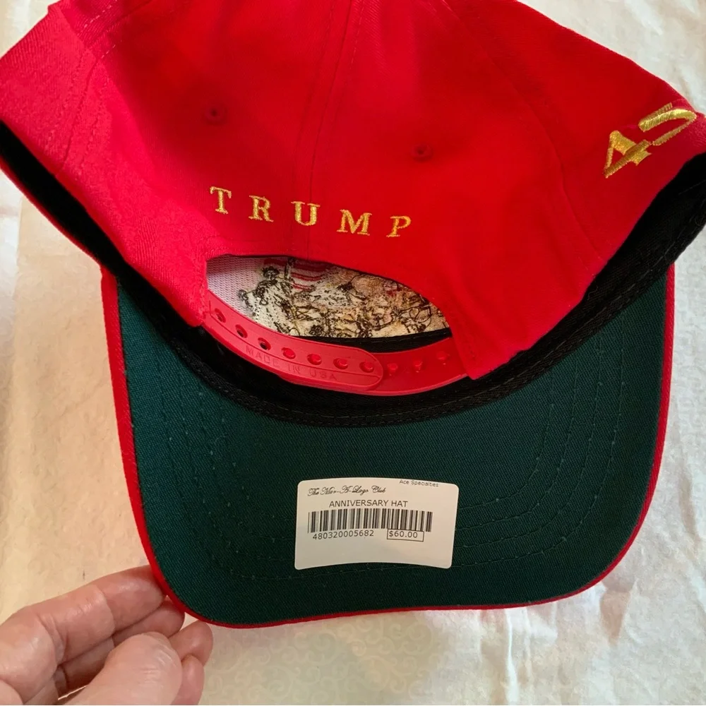 New 2026 Trump 250th Anniversary Hat CF Cali- Fame Headwear 45-47 Red USA